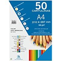Los mejores  - Dohe 30108 - Pack de 50 cartulinas- A4- color azul bermudas